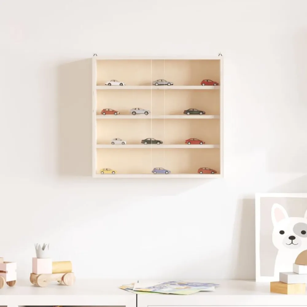 vidaXL Vitrine de collection en bois avec portes 40x8,5x37cm