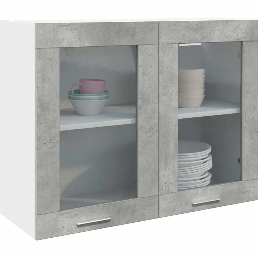 vidaXL Vitrine suspendue "Lyon" 80 x 31 x 60 cm