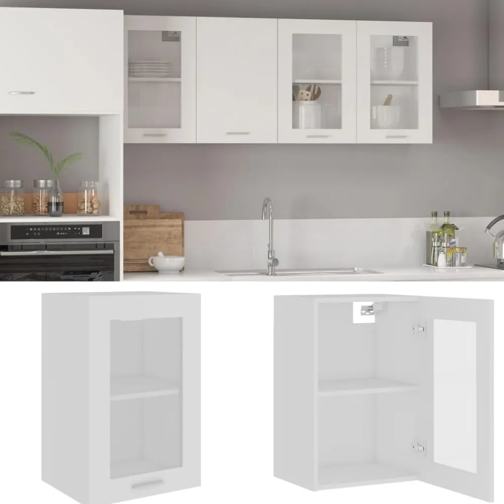 vidaXL Vitrine suspendue "Lyon" 40 x 31 x 60 cm Bois d'ingénierie
