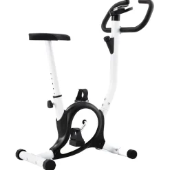 Entraînement & Fitness-vidaXL Vélo d'appartement avec résistance à courroie Noir
