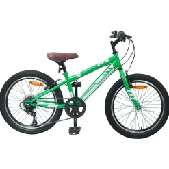 Loisirs De Plein Air-vidaXL Vélo de Montagne 20 Pouces 6-Speed pour 5-8 ans Vert