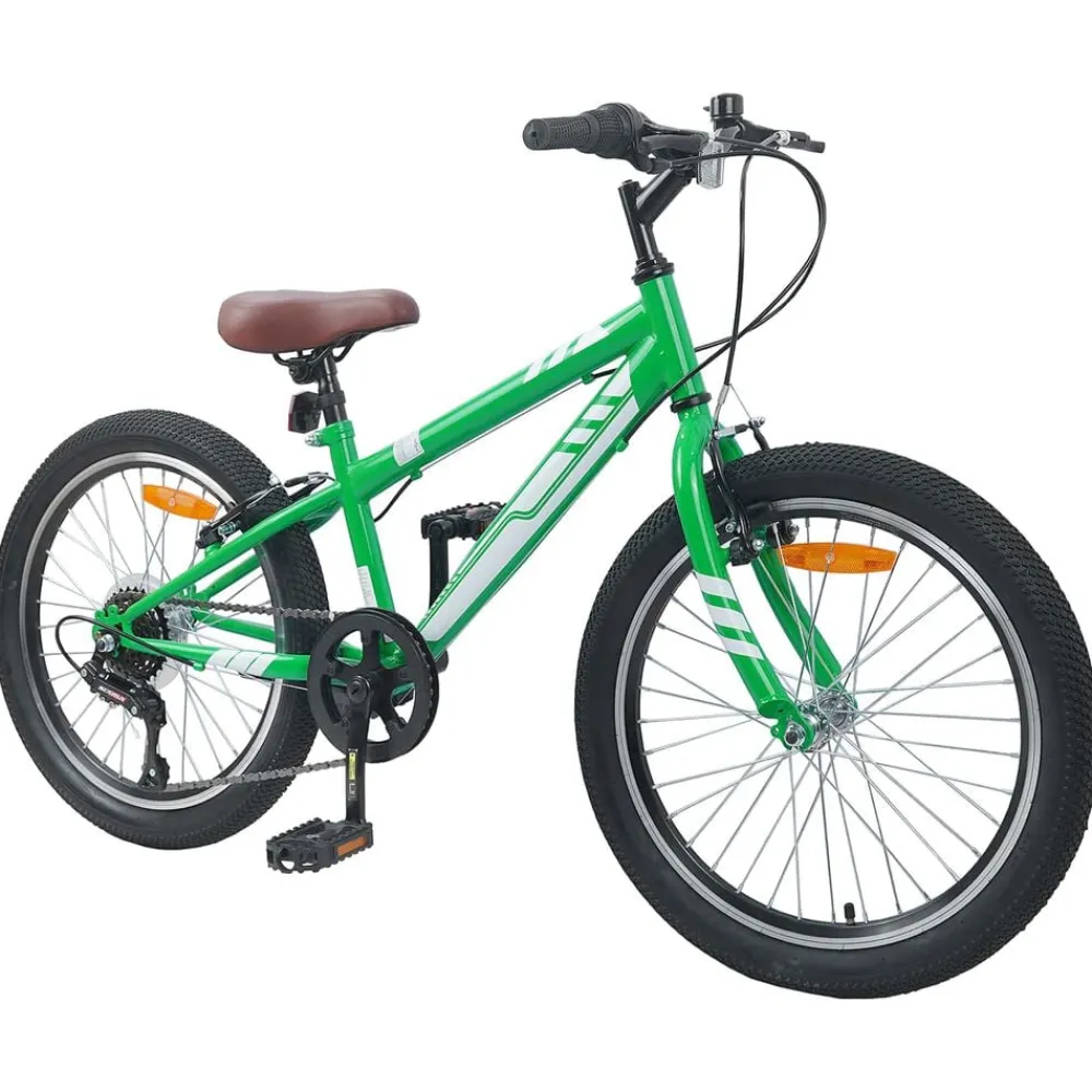 Loisirs De Plein Air-vidaXL Vélo de Montagne 20 Pouces 6-Speed pour 5-8 ans Vert