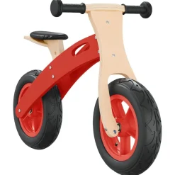 Jouets-vidaXL Vélo d'équilibre pour enfants avec pneus pneumatiques Rouge