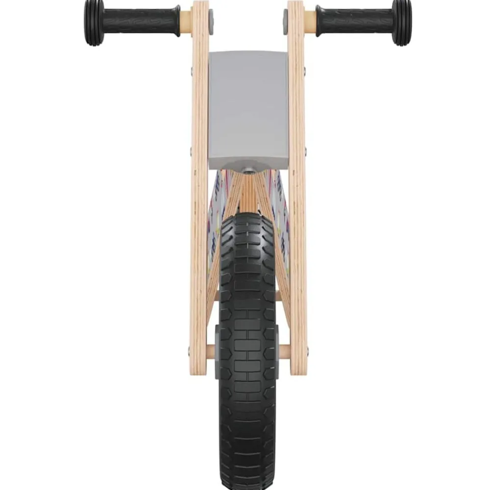 Jouets-vidaXL Vélo d'équilibre pour enfants imprimé Gris