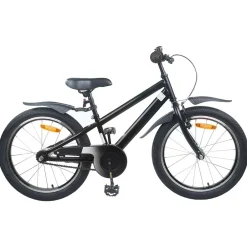 Loisirs De Plein Air-vidaXL Vélo pour Enfants 18 Pouces pour les 5-7 ans Noir