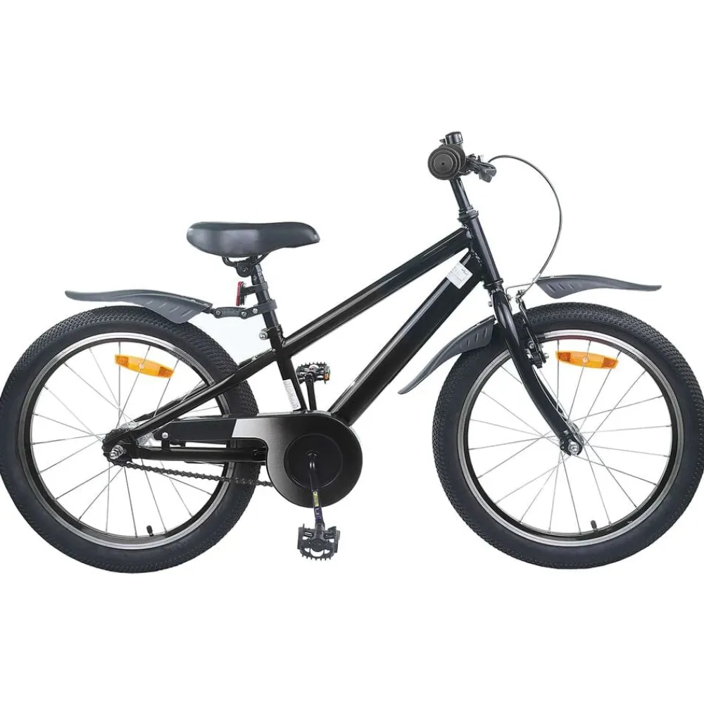 Loisirs De Plein Air-vidaXL Vélo pour Enfants 18 Pouces pour les 5-7 ans Noir