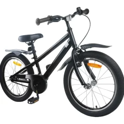 Loisirs De Plein Air-vidaXL Vélo pour Enfants 18 Pouces pour les 5-7 ans Noir