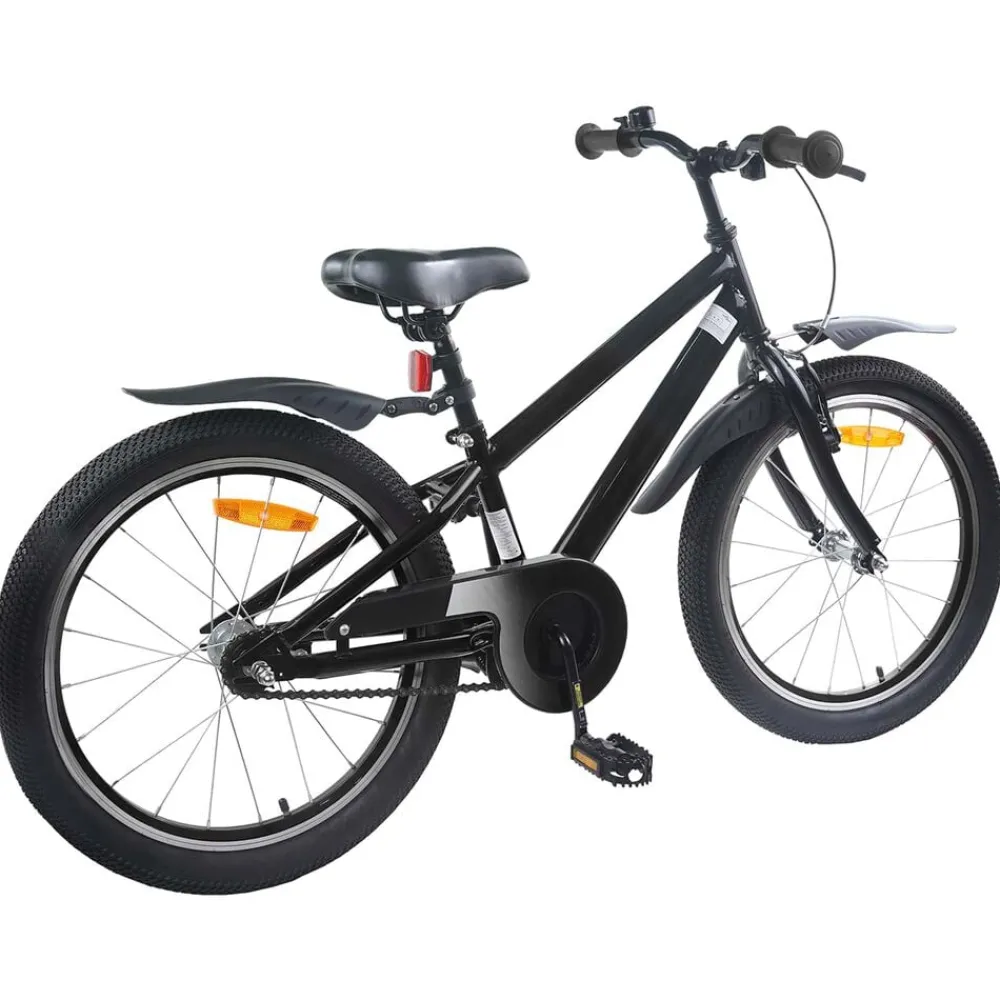 Loisirs De Plein Air-vidaXL Vélo pour Enfants 18 Pouces pour les 5-7 ans Noir