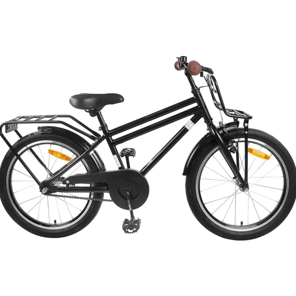 Loisirs De Plein Air-vidaXL Vélo pour Enfants 18 Pouces pour les 5-7 ans Noir