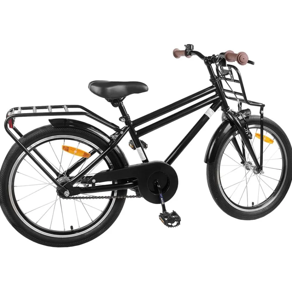 Loisirs De Plein Air-vidaXL Vélo pour Enfants 18 Pouces pour les 5-7 ans Noir