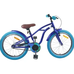 Loisirs De Plein Air-vidaXL Vélo pour Enfants 18 Pouces pour les 5-7 ans Bleu foncé