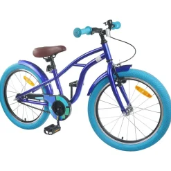 Loisirs De Plein Air-vidaXL Vélo pour Enfants 18 Pouces pour les 5-7 ans Bleu foncé