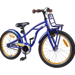 Loisirs De Plein Air-vidaXL Vélo pour Enfants 18 Pouces pour les 5-7 ans Bleu foncé
