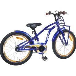 Loisirs De Plein Air-vidaXL Vélo pour Enfants 18 Pouces pour les 5-7 ans Bleu foncé