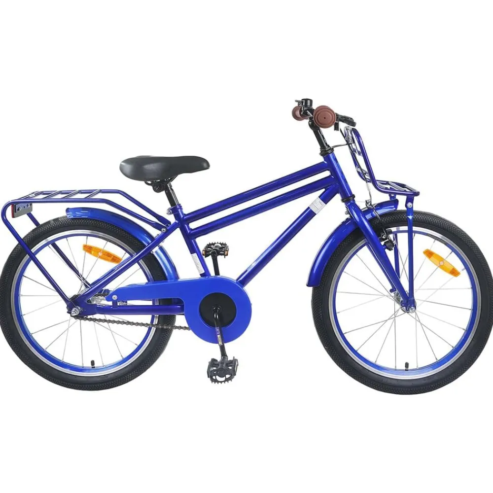 Loisirs De Plein Air-vidaXL Vélo pour Enfants 18 Pouces pour les 5-7 ans Bleu foncé