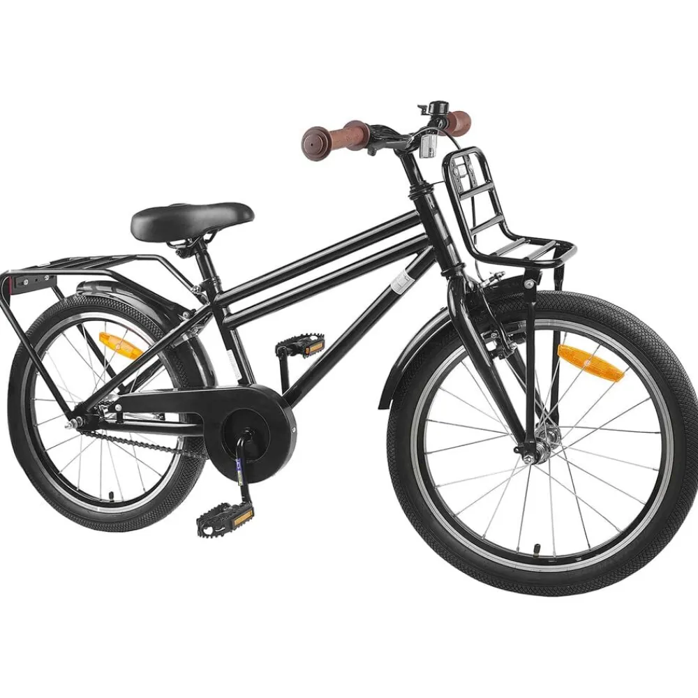 Loisirs De Plein Air-vidaXL Vélo pour Enfants 18 Pouces pour les 5-7 ans Noir