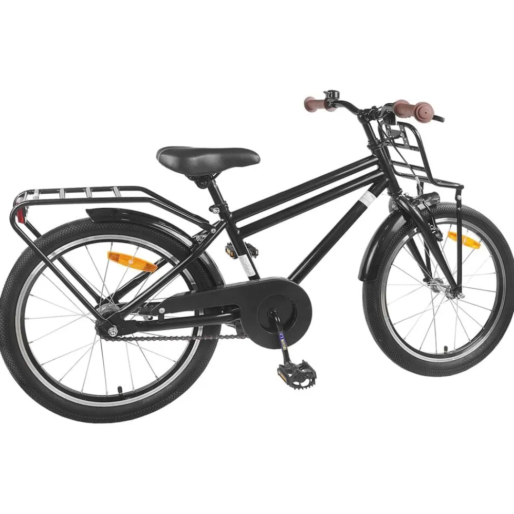 Loisirs De Plein Air-vidaXL Vélo pour Enfants 18 Pouces pour les 5-7 ans Noir