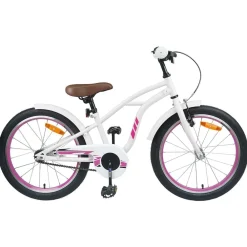 Loisirs De Plein Air-vidaXL Vélo pour Enfants 18 Pouces pour les 5-7 ans Blanc
