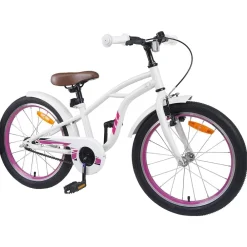 Loisirs De Plein Air-vidaXL Vélo pour Enfants 18 Pouces pour les 5-7 ans Blanc