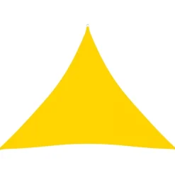 Pelouses & Jardins-vidaXL Voile de parasol tissu oxford triangulaire 3,6x3,6x3,6 m Jaune