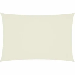 Pelouses & Jardins-vidaXL Voile de parasol tissu oxford rectangulaire 2x4 m crème Crème