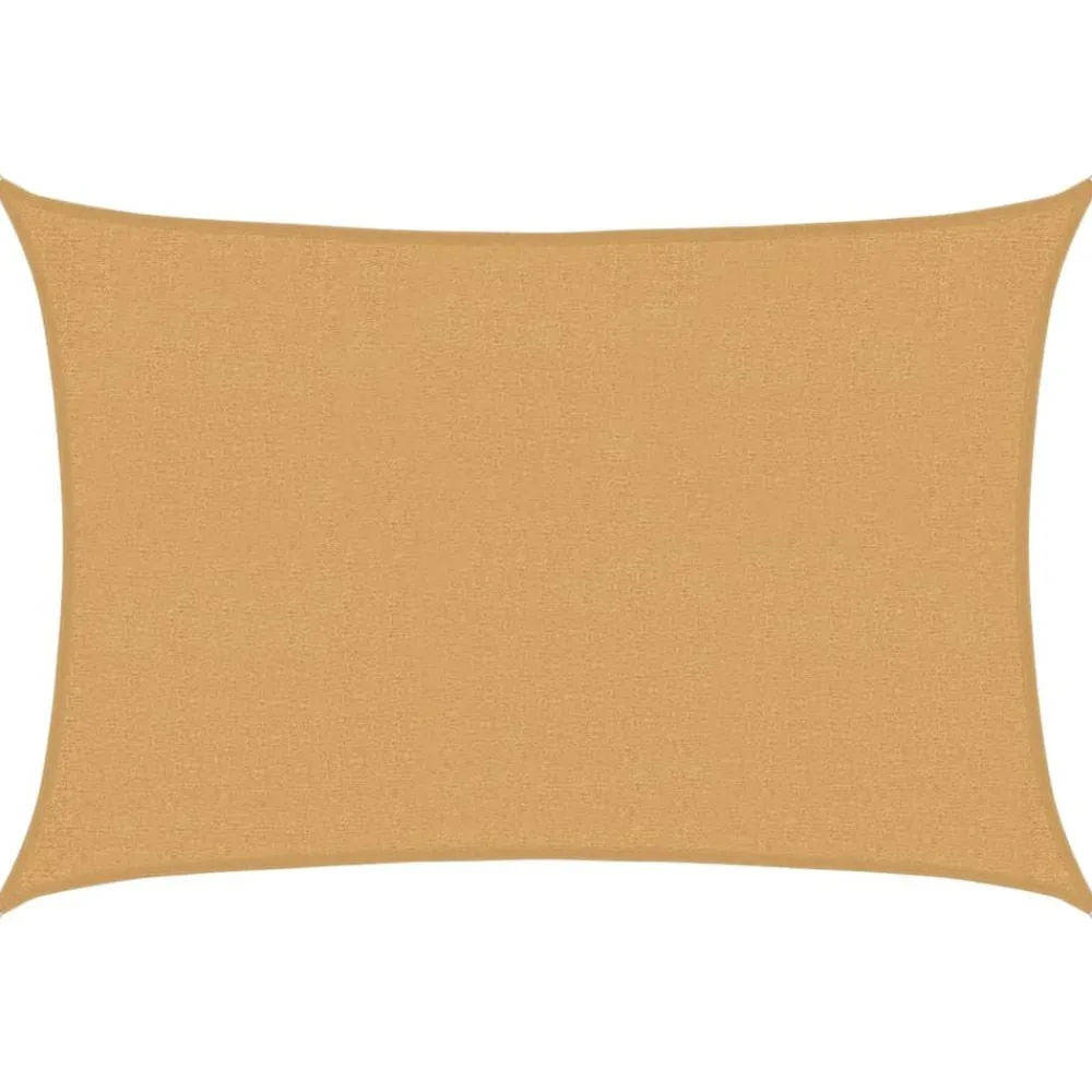 vidaXL Voile d'ombrage 160 g/m² rectangulaire sable 2x3 m PEHD