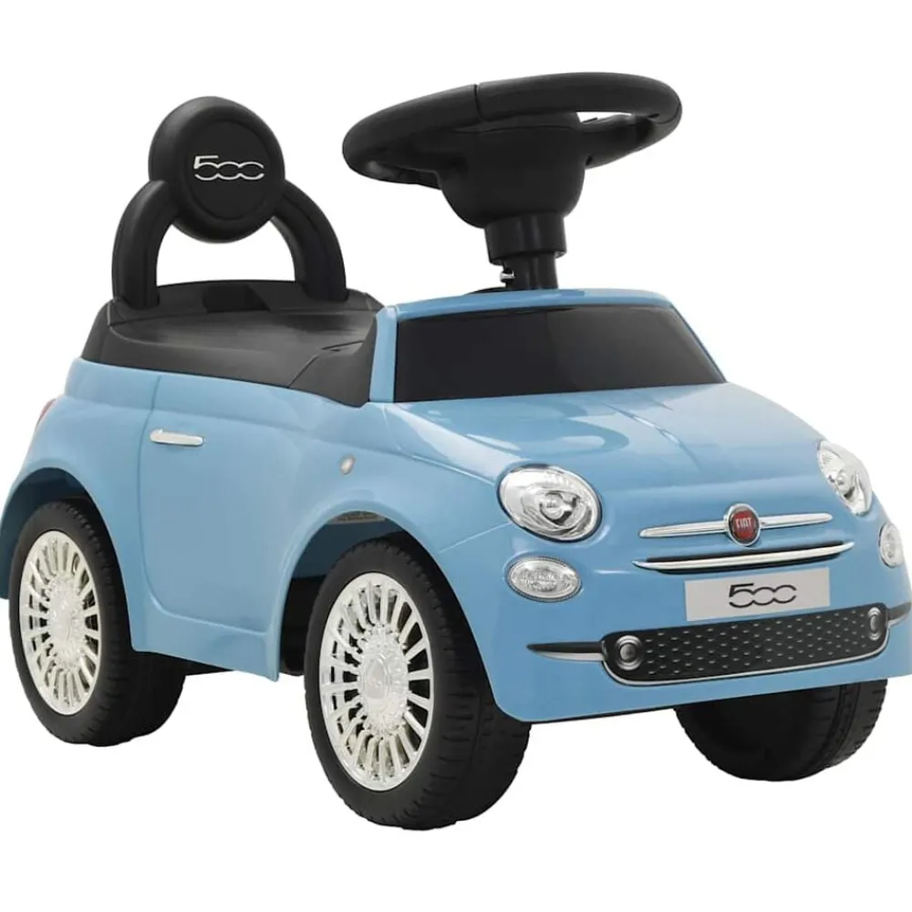 Jouets-vidaXL Voiture à chevaucher Fiat 500 Bleu