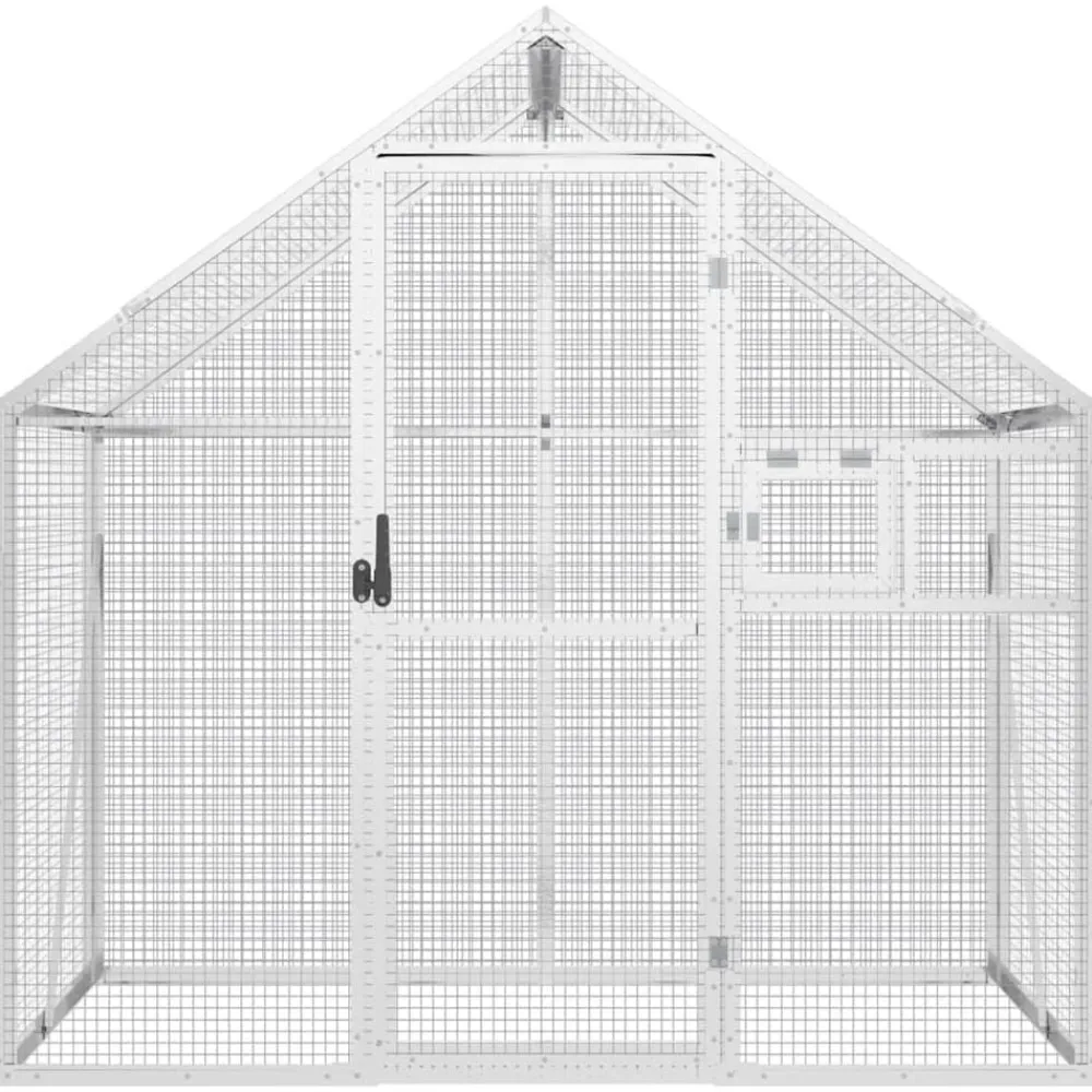 vidaXL Volière é 179x100x185 cm aluminium