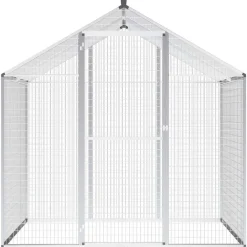 vidaXL Volière d'extérieur Aluminium 178 x 122 x 194 cm