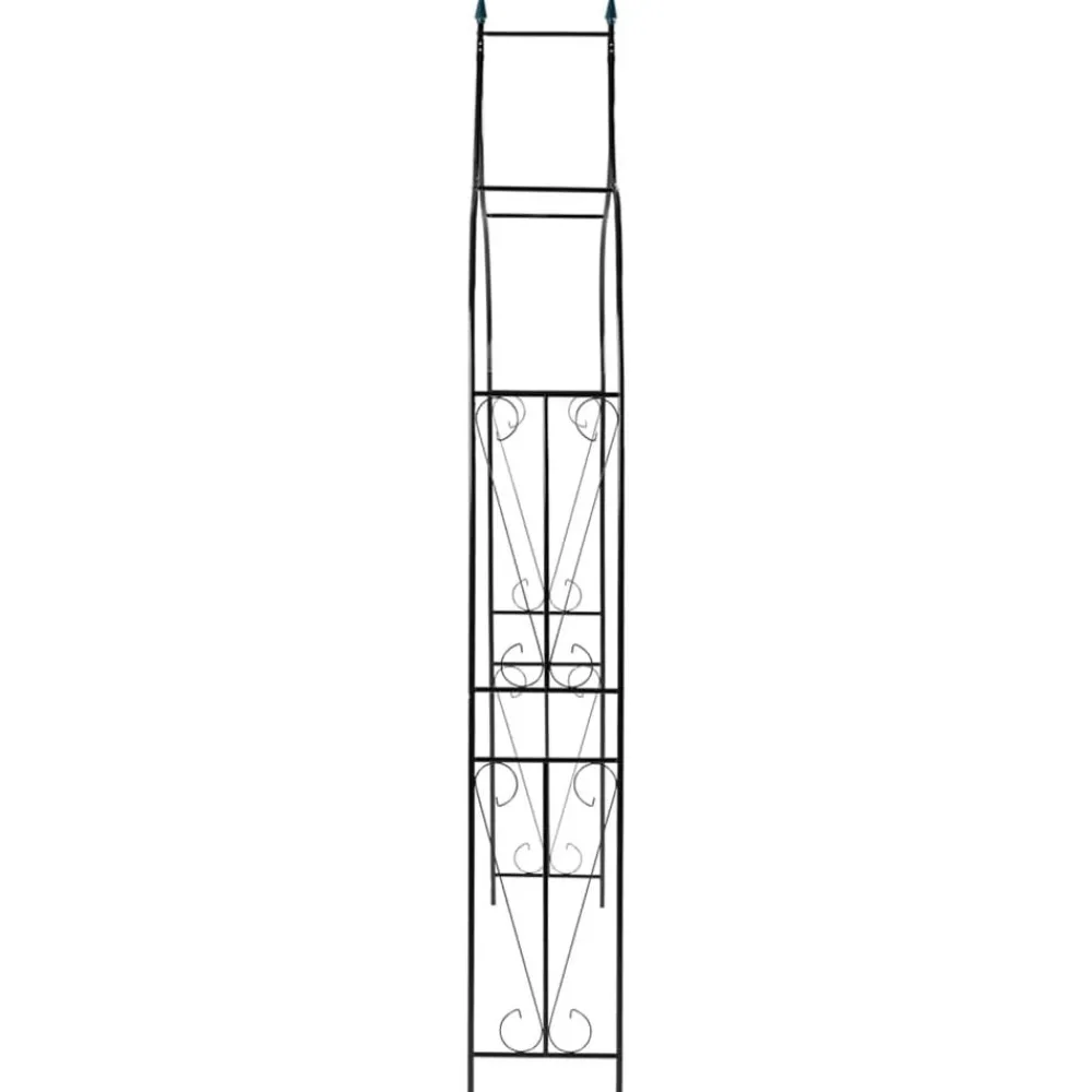 vidaXL Voûte de jardin Vert foncé 142x37x275 cm Fer