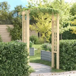 Pelouses & Jardins-vidaXL Voûte en treillis 150x60x210 cm Bois