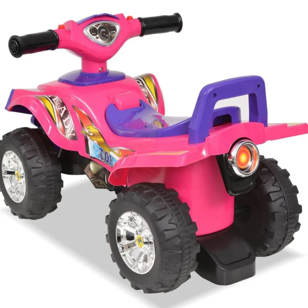 vidaXL VTT pour enfants avec son et lumière Rose et violet