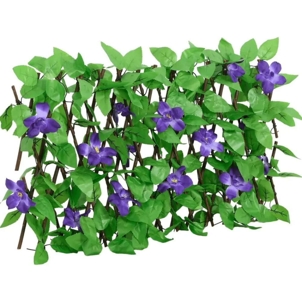 Clôtures & Barrières-vidaXL Treillis de lierre artificiel extensible vert 180x20 cm