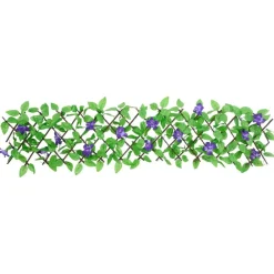 Clôtures & Barrières-vidaXL Treillis de lierre artificiel extensible vert 180x20 cm
