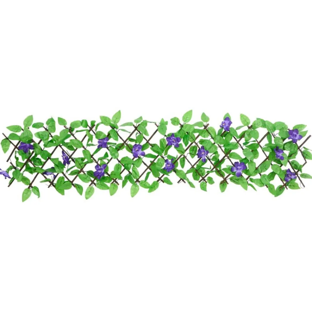 Clôtures & Barrières-vidaXL Treillis de lierre artificiel extensible vert 180x20 cm