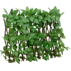 Clôtures & Barrières-vidaXL Treillis de lierre artificiel extensible vert 180x30 cm