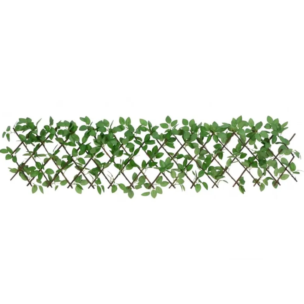 Clôtures & Barrières-vidaXL Treillis de lierre artificiel extensible vert 180x30 cm