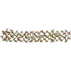 vidaXL Treillis de lierre artificiel extensible rose foncé 180x20 cm